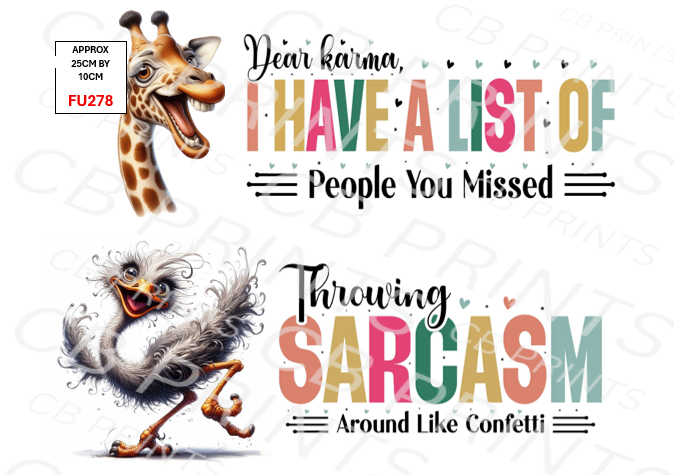 Funny Decoupage Print FU278 | Mulberry Paper