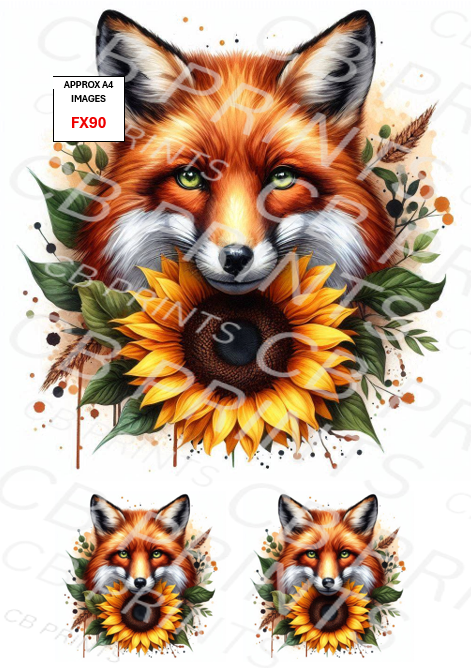 Fox Decoupage Print FX90 | Mulberry Paper