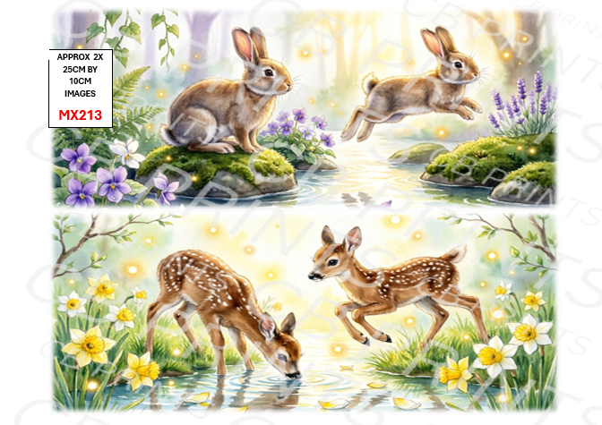 Mixed Animal Decoupage Print MX213 | Mulberry Paper