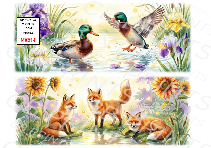Mixed Animal Decoupage Print MX214 | Mulberry Paper