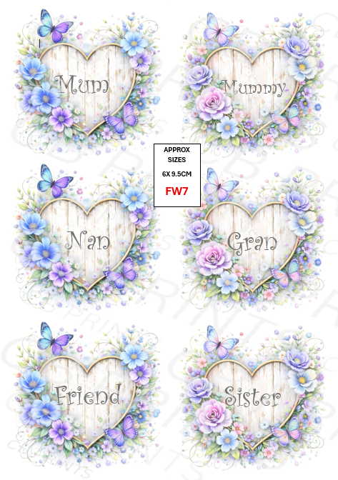 Personalised Floral Decoupage Print FW7 | Mulberry Paper