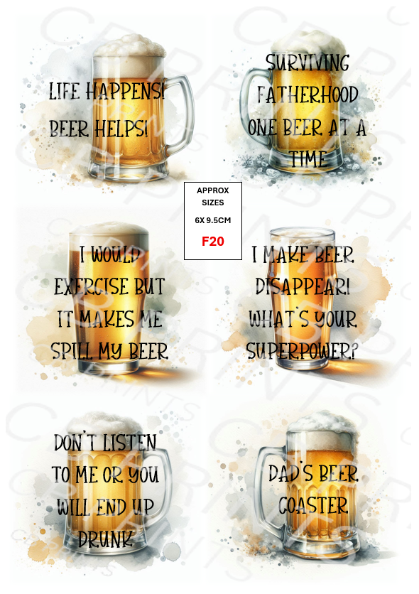 Father's Day Decoupage Print F20 | Mulberry Paper