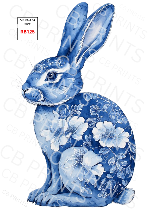 Rabbit Decoupage Print RB125 | Mulberry Paper