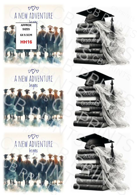Graduation Decoupage Print HH16 | Mulberry Paper