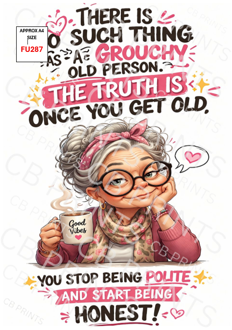Funny Decoupage Print FU287 | Mulberry Paper