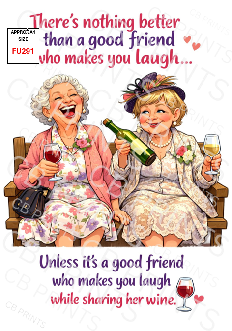 Funny Decoupage Print FU291 | Mulberry Paper