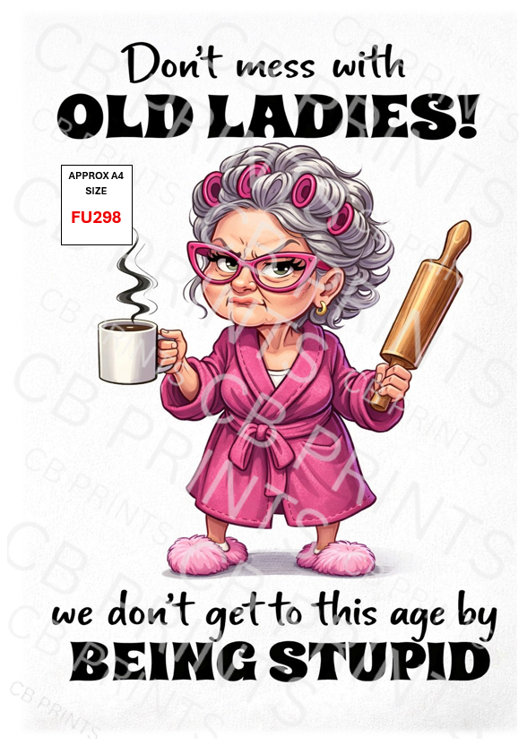 Funny Decoupage Print FU298 | Mulberry Paper
