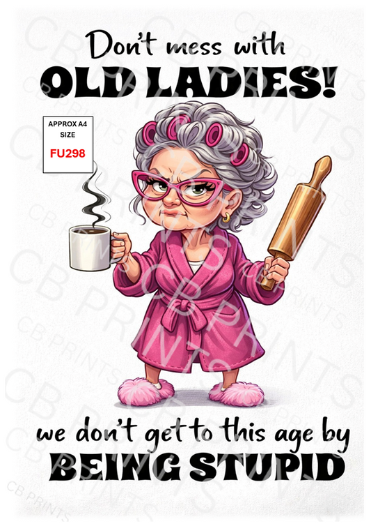 Funny Decoupage Print FU298 | Mulberry Paper