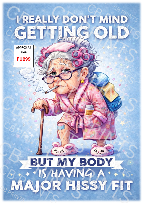 Funny Decoupage Print FU299 | Mulberry Paper
