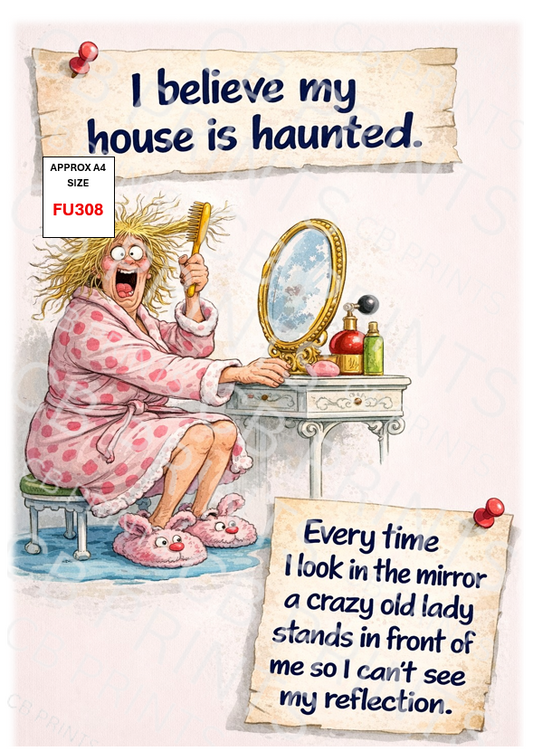 Funny Decoupage Print FU308 | Mulberry Paper