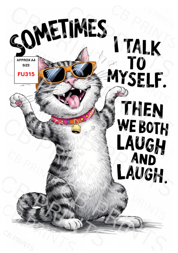 Funny Decoupage Print FU315 | Mulberry Paper
