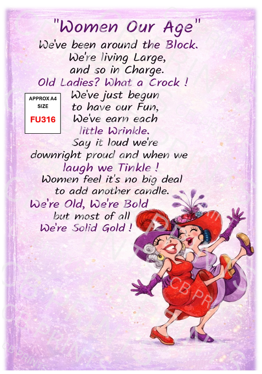 Funny Decoupage Print FU316 | Mulberry Paper