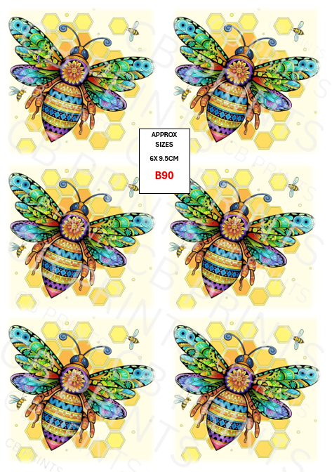 Bee Decoupage Print B90 | Mulberry Paper