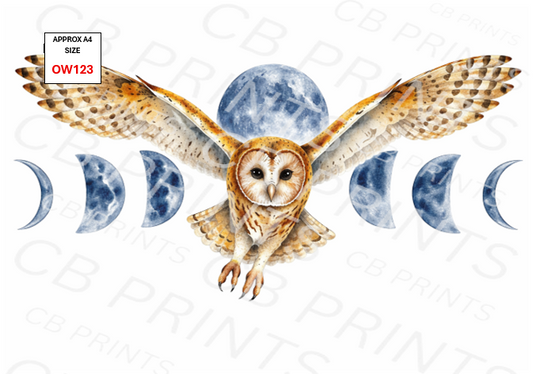 Owl Decoupage Print OW123 | Mulberry Paper