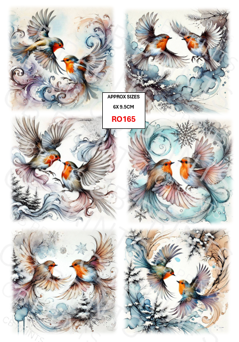 Robin Decoupage Print RO165 | Mulberry Paper