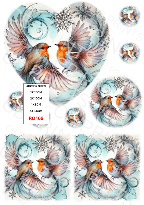 Robin Decoupage Print RO166 | Mulberry Paper