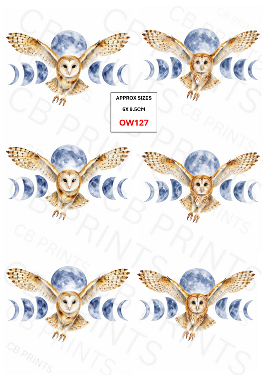 Owl Decoupage Print OW127 | Mulberry Paper