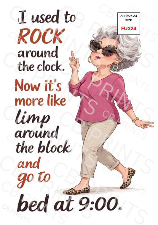 Funny Decoupage Print FU324 | Mulberry Paper