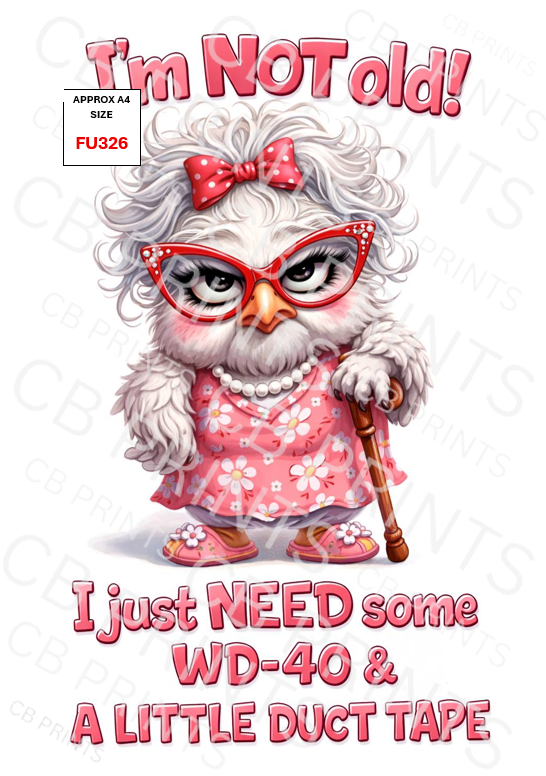 Funny Decoupage Print FU326 | Mulberry Paper