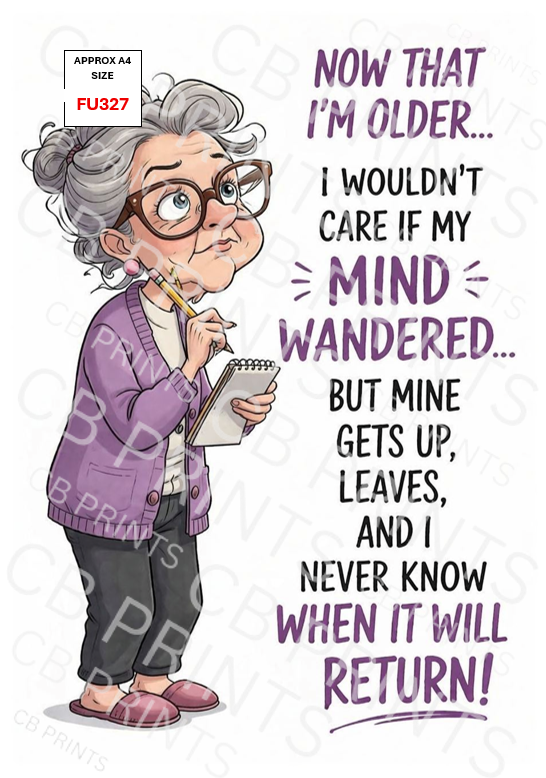 Funny Decoupage Print FU327 | Mulberry Paper