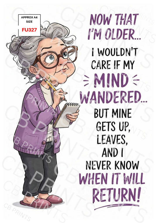 Funny Decoupage Print FU327 | Mulberry Paper