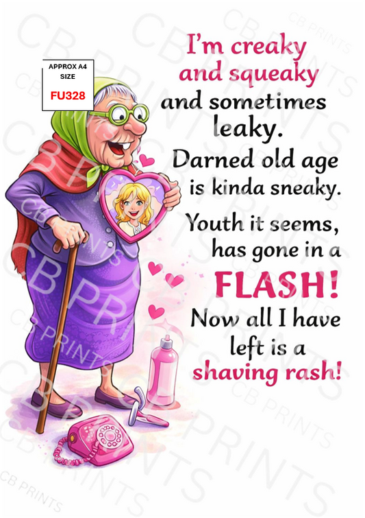 Funny Decoupage Print FU328 | Mulberry Paper