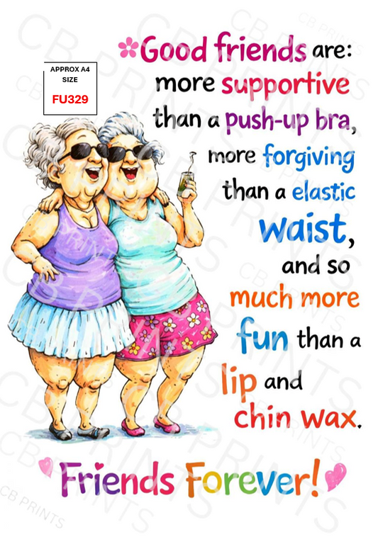 Funny Decoupage Print FU329 | Mulberry Paper
