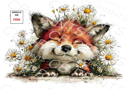 Fox Decoupage Print FX94 | Mulberry Paper