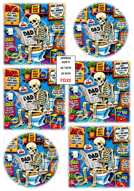 Father's Day Decoupage Print FD22 | Mulberry Paper