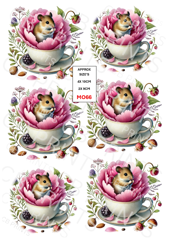 Mouse Decoupage Paper MO66 – Mulberry Paper Print