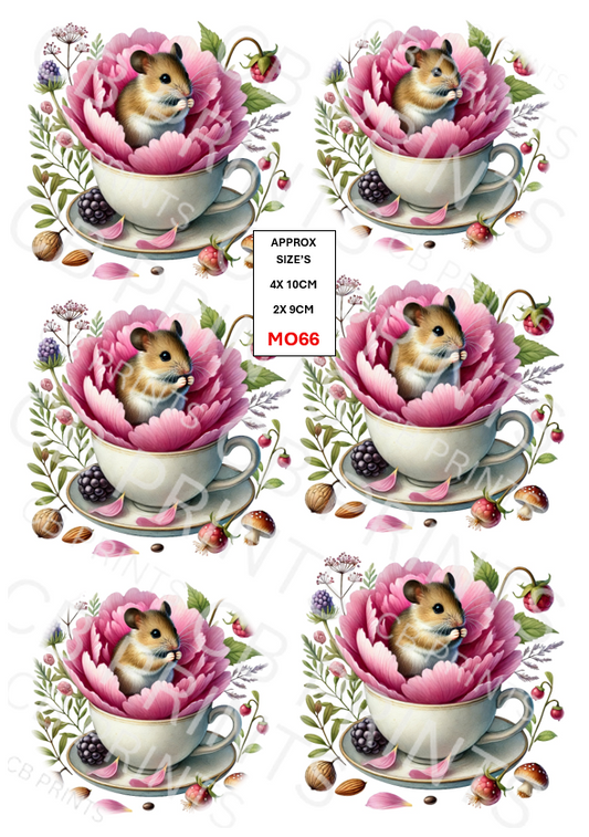 Mouse Decoupage Paper MO66 – Mulberry Paper Print