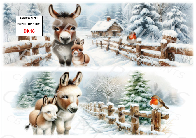 Donkey and robin design DK18