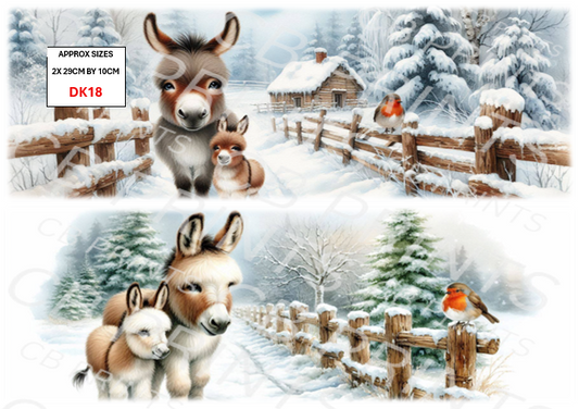 Donkey and robin design DK18