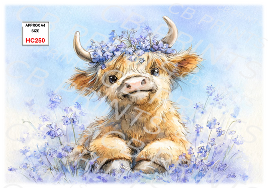 Highland cow design HC250