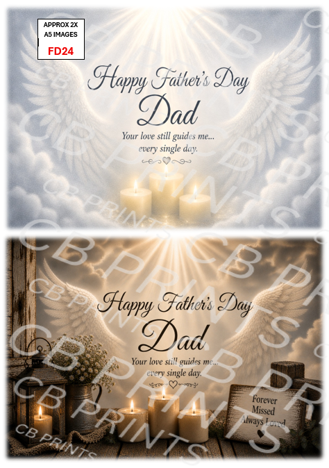 Fathers day remembrance design FD24