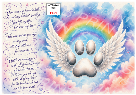 Pet remembrance design FT21