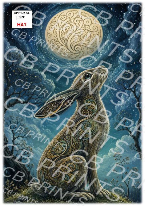 Moon hare design HA1