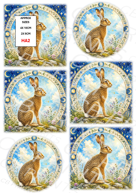 Celtic hare design HA2
