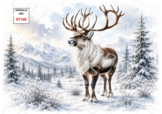 Stag Decoupage Print ST149 | Mulberry Paper
