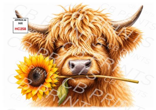 Highland Cow Decoupage Print HC258 | Mulberry Paper