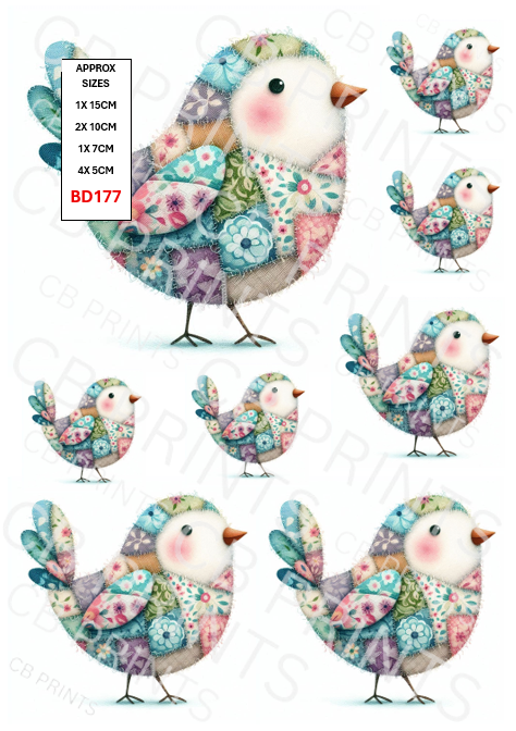 Bird Decoupage Print BD177 | Mulberry Paper