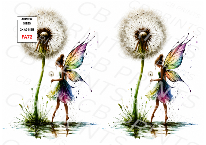 Fairy Decoupage Print FA72 | Mulberry Paper