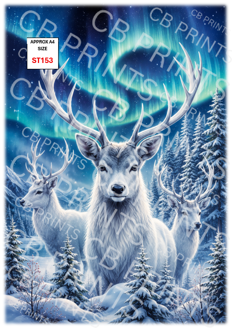 Stag Decoupage Print ST153 | Mulberry Paper