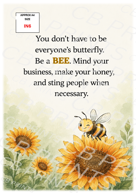 Inspirational Quote Decoupage Print IN6 | Mulberry Paper