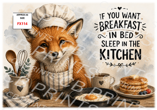 Fox Decoupage Print FX114 | Mulberry Paper