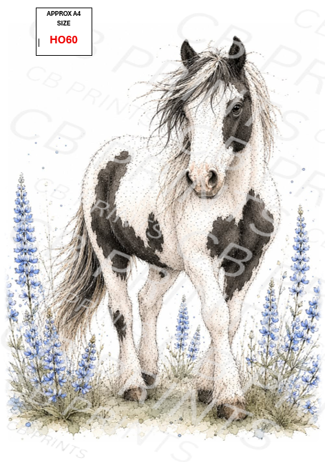 Horse Decoupage Paper HO60 – Mulberry Paper Print
