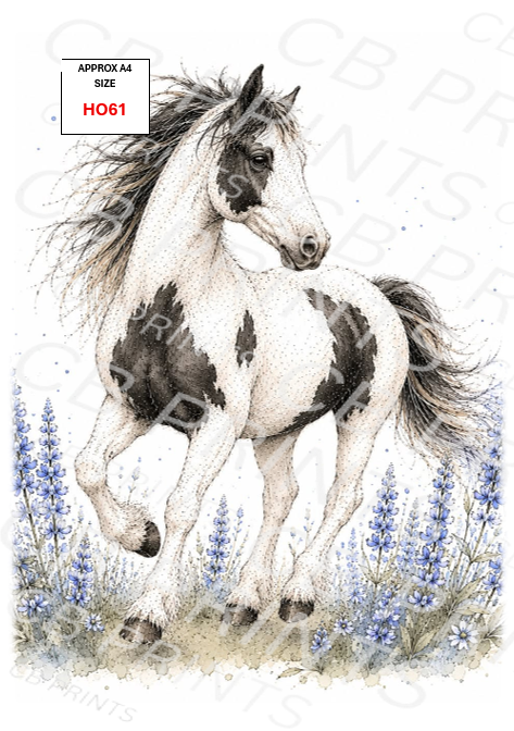 Horse Decoupage Paper HO61 – Mulberry Paper Print