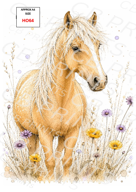 Horse Decoupage Paper HO64 – Mulberry Paper Print