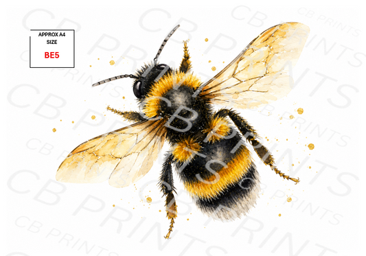 Bee Decoupage Print BE5 | Mulberry Paper