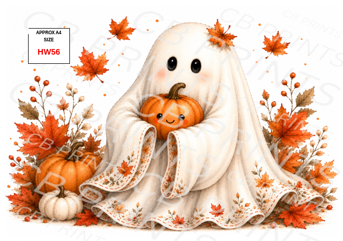 Halloween Decoupage Paper Print HW56 – Mulberry Paper